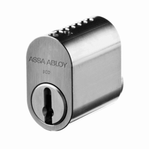 ASSA P600 External Scandinavian Single Cylinder - Satin Chrome