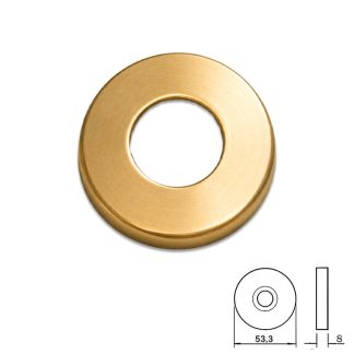Assa Round Rose Cover Plate - Polished Brass