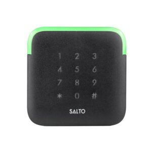 SALTO XS4 2.0 Wall Reader with Keypad BLE Mifare DESfire - Black with Conical Base