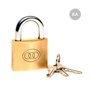 Tri-Circle Brass Padlocks - Keyed Alike - Boxed