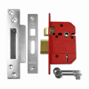 Union Strongbolt British Standard 5 Lever Mortice Sashlocks - Boxed - Satin Chrome