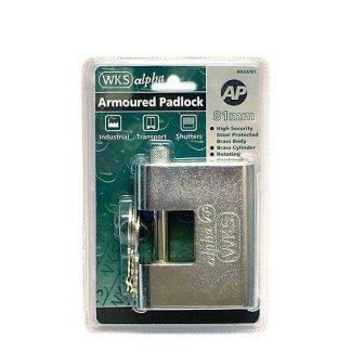 WKS Armoured Padlocks - Keyed Differ - Blister