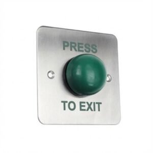 Heavy Duty Exit Button With Green Dome - Flush