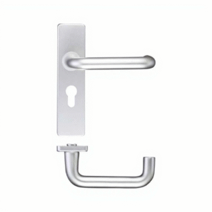 Return-to-Door Lever Handle on Euro Profile Backplate