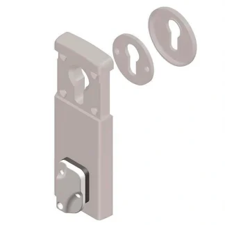 DISEC Mini-Magnet Escutcheon - Front & Round Int. Plate - 110 x 55mm