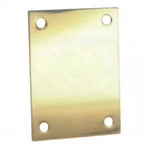 WKS Blanking Plate Escutcheon (Screw-On) - Polished Brass