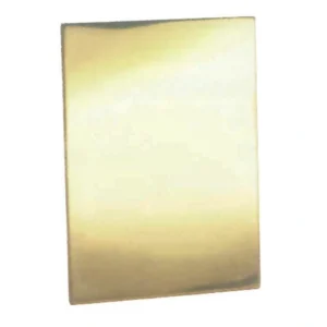 WKS Blanking Plate Escutcheon (Stick-On) - Polished Brass