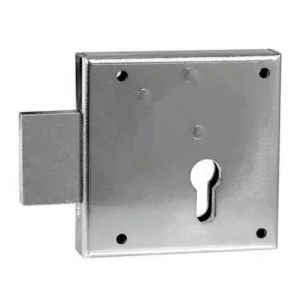 Gate Lock No.100 - Right Hand Rim Lockcase Euro Profile 65mm Backset