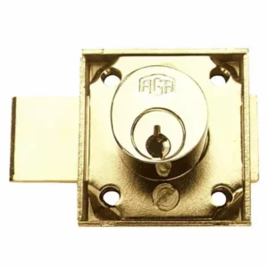 Cabinet Lock For Wood Furniture - MK Polished Brass
