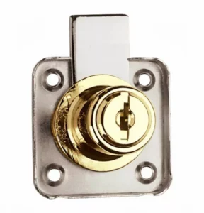 Drawer Lock For Metal & Wood Furniture - KA Polished Brass