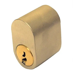 ASSA 5 Pin External/Internal Scandinavian Double Cylinder - Polished Brass