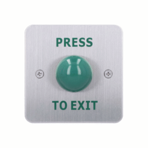RTE-DSS Non-shroud stainless steel green dome exit device