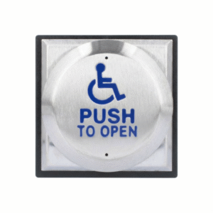 RTE-PTOD Large all-active wheelchair logo & PUSH TO OPEN exit button