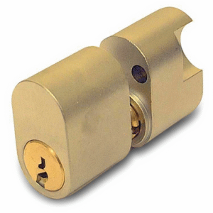 ASSA 5 Pin External/Internal Scandinavian Double Cylinder - Polished Brass