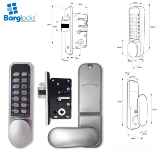 Borg Locks BL2002 with 28mm Ali Latch