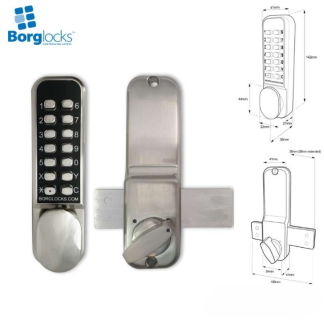 Borg Locks BL2005 ECP with Rim-Fixed Deadbolt