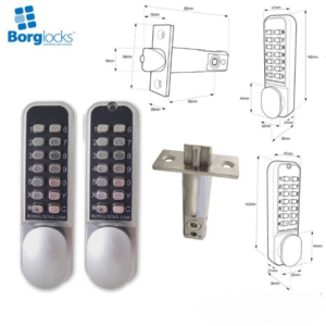 Borg Locks BL2021 Back to Back with Tubular Latch