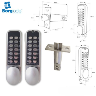 Borg Locks BL2021 Back to Back with Tubular Latch
