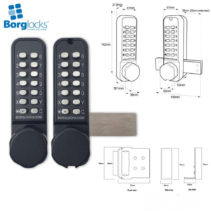 Borg Locks BL2625 ECP MG Back To Back Keypads