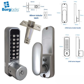 Borg Locks BL2701 ECP with Key Override & Tubular Latch