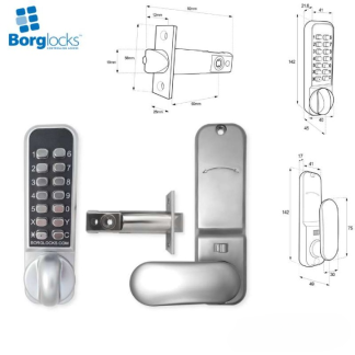 Borg Locks BL2901 ECP Anti-ligature knob with Tubular Latch