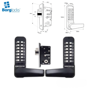 Borg Locks BL4442 ECP supplied with 28mm Ali Latch