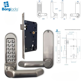 Borg Locks BL5003 FT supplied with Euro Profile Lockcase