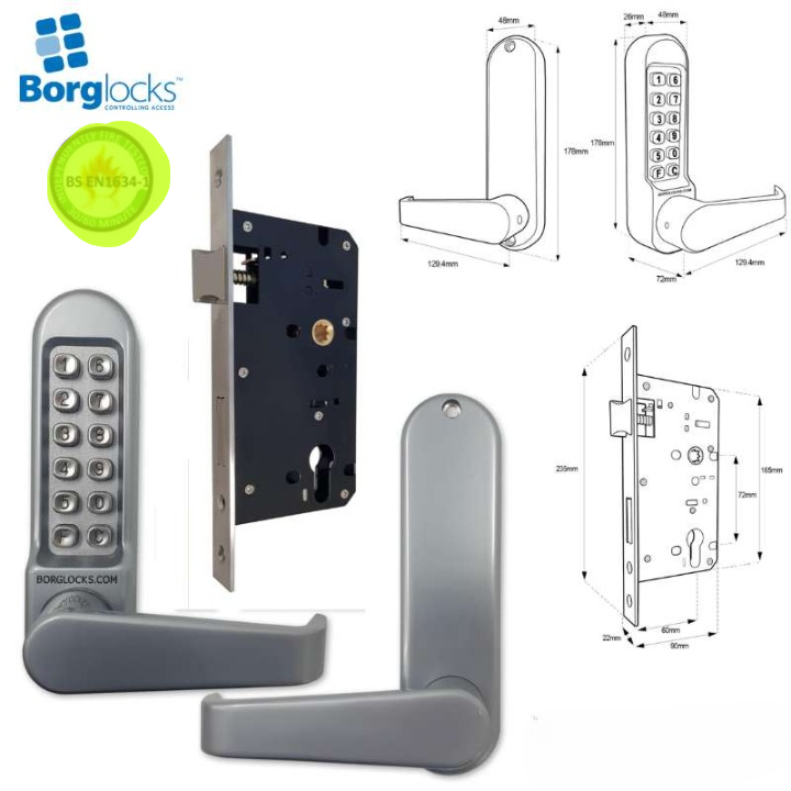 Borg Locks BL5403 FT supplied with Euro Profile Lockcase