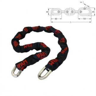 H14 Security Chain – Sold Secure Motorcycle Gold