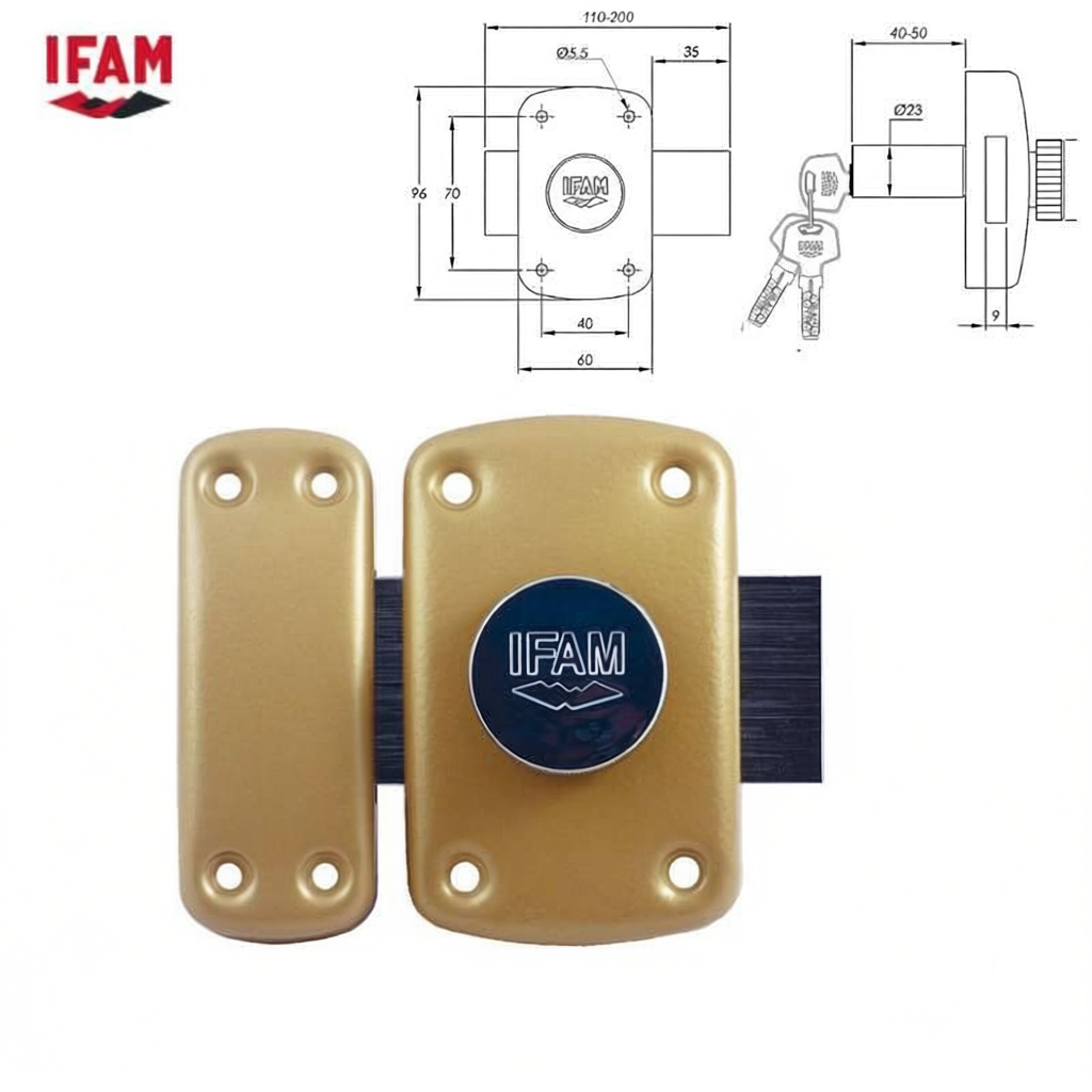 Ifam B6 Surface Mounted Dead Bolt