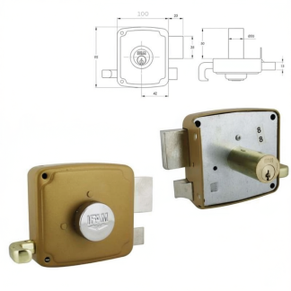 Ifam CS125 Rim Lock – 100mm Left Hand