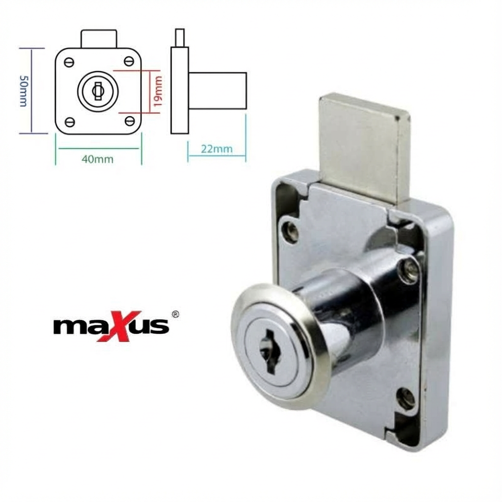 Maxus Double Throw Cupboard Lock