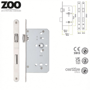 ZOO Din Lift to Lock – 72mm c/w Backset 60mm