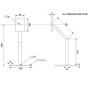 Car Height Goose Neck Posts
