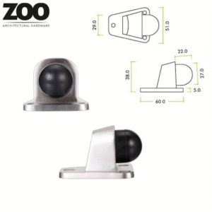 Zoo Door Stop ZAS84SS Floor Mounted