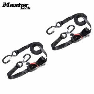 Master Lock 3066EURDAT 4.25M x 25mm retractable ratchet tie down with s-hooks (2 Pack)