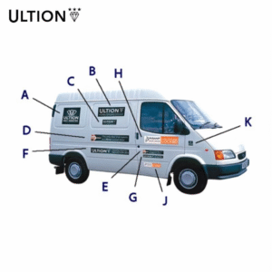 Ultion Van Window Stickers