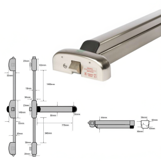 Touch Bar PHT55 Three Point Panic Bolt