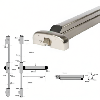 Touch Bar PHT57 Three Point Panic Latch