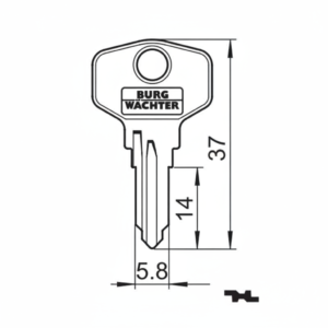 Burg Wachter 33 W key blank