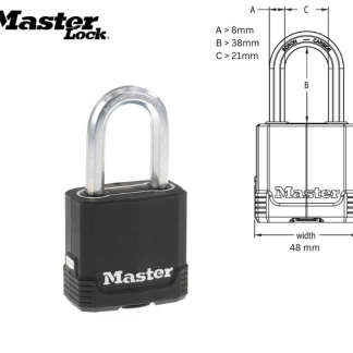 Master Lock M115XDLF Laminated Padlock