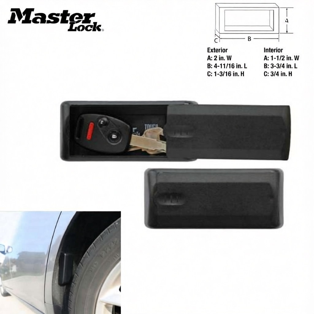 Master Lock 207EURD Portable Magnetic Key Case