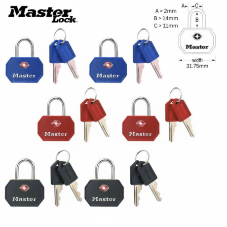 Master Lock 4681T TSA Twin Padlocks