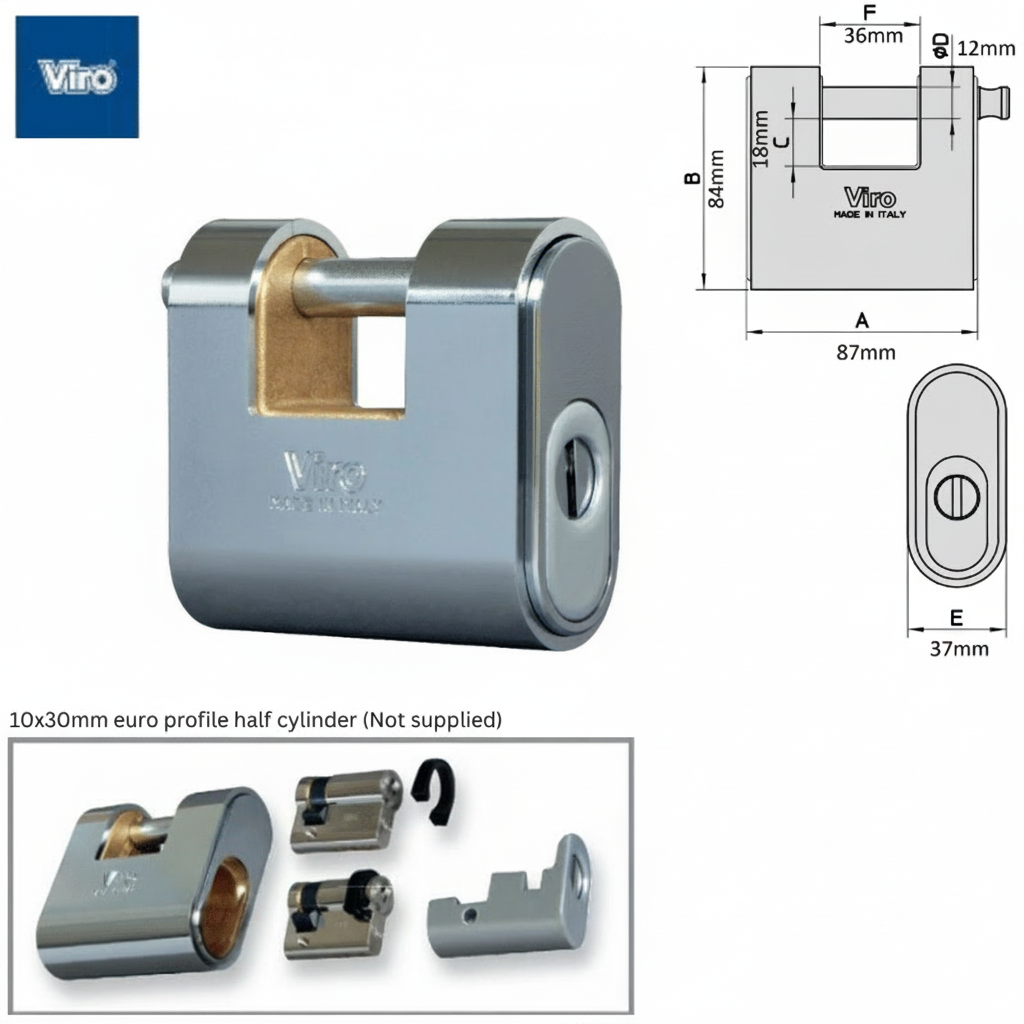 Viro 4117MC Euro Padlock