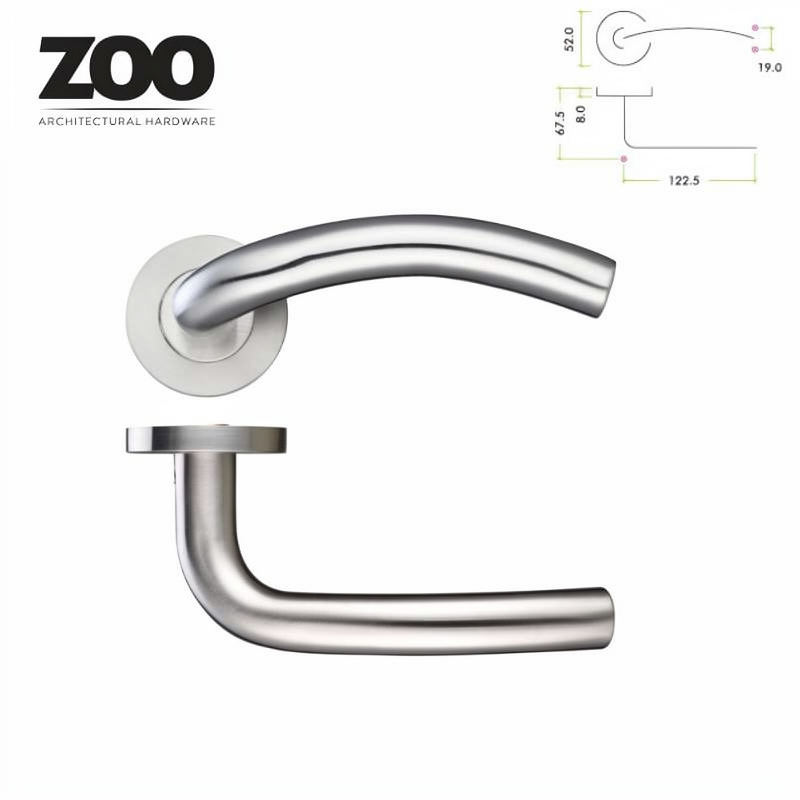Zoo Handle Arched Lever 19mm