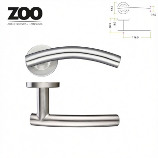 Zoo Handle Arched T-Bar Lever 19mm