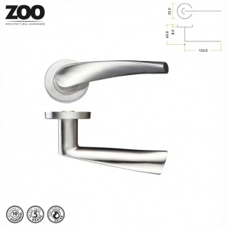 Zoo Handles ZCS2140SS Curved Lever in Stainless Steel