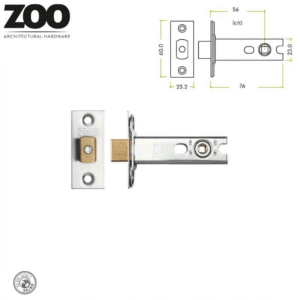 Zoo ZTDA76 Heavy Duty Tubular Deadbolt 76mm
